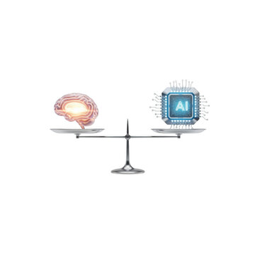 Human Brain vs. AI Chip on Scale Balancing Artificial Intelligence and Human Cognition