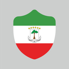 Shield icon  Equatorial Guinea flag