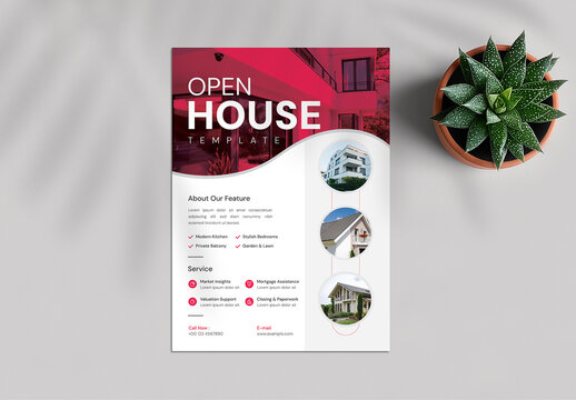 Modern Real Estate Open House Flyer Design Template