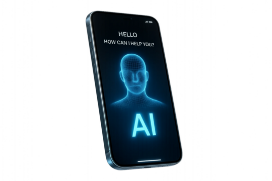 Futuristic digital human face with glowing blue AI interface symbolizing artificial intelligence and virtual technology