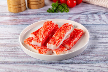 Crab stick surimi fish meat