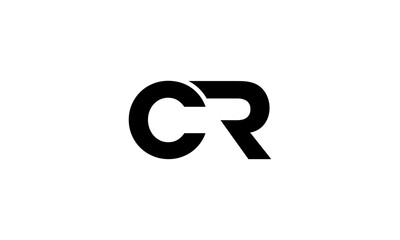 CR initial letters, monogram logo