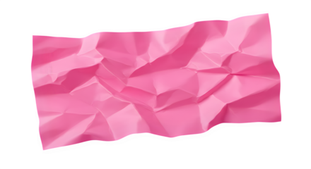 pink crumpled paper