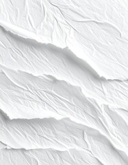 Obraz premium White paper with torn edges and wrinkled texture, abstract design