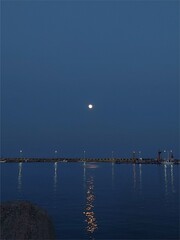 밤 바다 풍경