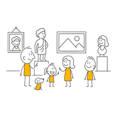 A Discovery of History and Culture A Moment of Admiration While Examining Exhibits in a Museum.