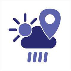 Obraz premium climate icons. simple colored vector