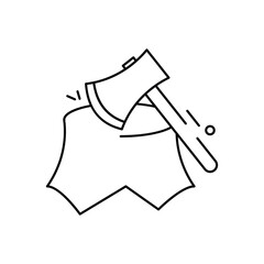 Cut Down Icon vector