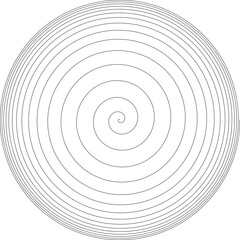 Exponential converging spiral line path – asymptotic spiral vector (PPT-compatible & fully editable)