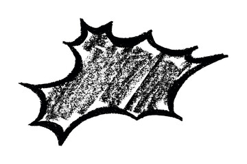 Hand drawn speech bubble Blank empty message box Textbox frame for banners, price tags, stickers, design