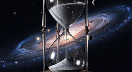 Cosmic hourglass time flows through galaxies and stars