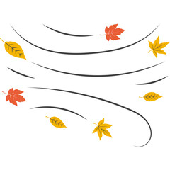 Autumn Leaves Blowing