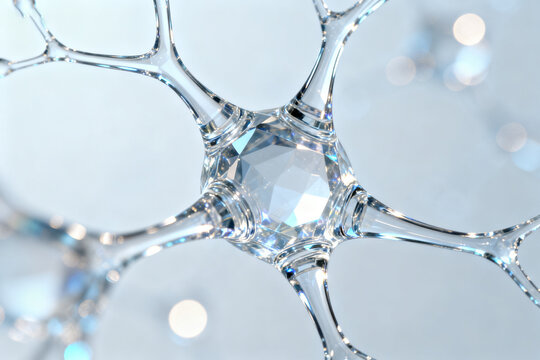 Crystal structure with geometric pattern