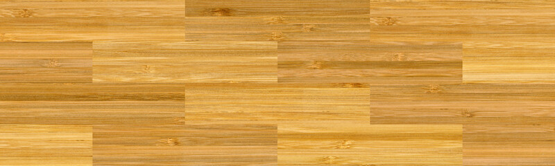 Bamboo wood brown beige parquet or cutting board, texture formed by combining many bamboo wood pieces