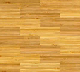 Bamboo wood brown beige parquet or cutting board, texture formed by combining many bamboo wood pieces