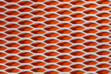 A white and orange mesh pattern
