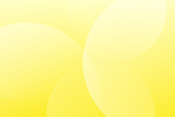 黄色の円が重なり合う優しい抽象背景素材
