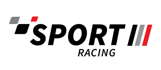 Race flag. Checkered flag. Racing stripes. Race motorsport graphics. Vector illustration