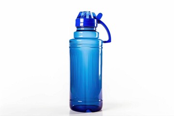 Hydration Blue Water Bottle Plastic Drink Container Liquid Container BPA on transparent background