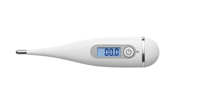 Isolated digital thermometer for measuring body temperature, healthcare and wellness equipment