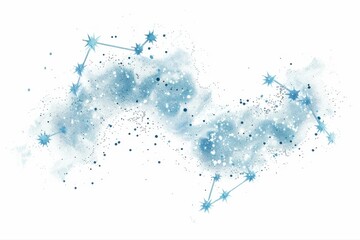Celestial Wonders Zodiac Constellations Artwork Fantasy Galaxy Starry Sky on transparent background