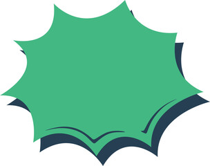 Cartoon Explosion Speech Bubble 