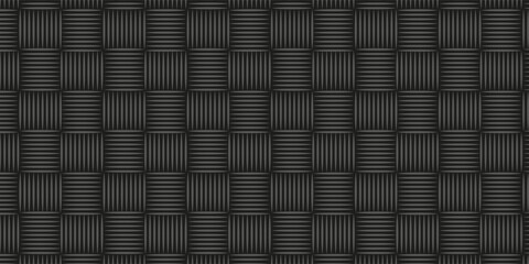 black Pasta texture, abstract geometric pattern. Italian restaurant element of menu, package. vector art