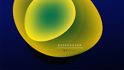 Abstract fluid shapes, vibrant colors blend. Gradient design creates dynamic visual impact. Modern background element for projects.