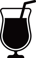 ソフトドリンクのアイコン　モノトーン