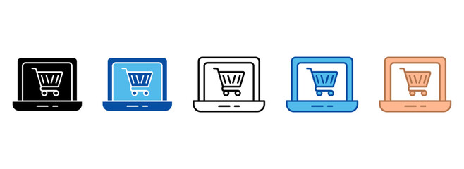 E-Commerce Icon Set Multiple Style Collection