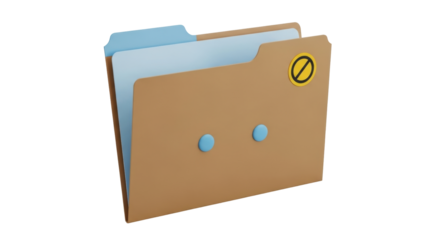 Isolated file folder with tabs and circular design, office paper document case organizer