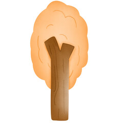 Tree plant hand drawn illustration 