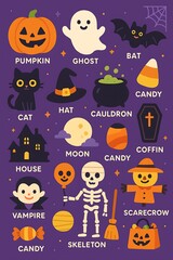 halloween seamless pattern