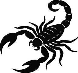 a scorpion silhouette vector.