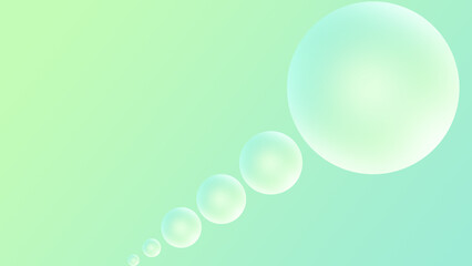Abstract 3D Bubble Background – Soft Colors Gradient with Floating Spheres