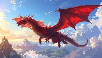 dragon in the sky