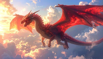dragon in the sky