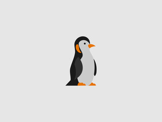 illustration of a small penguin standing upright