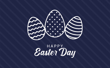 Cute easter day design. Easter doodle background, great for banners, wallpapers