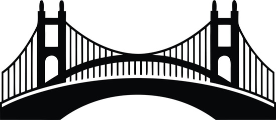 Modern City Bridge Illustration