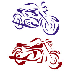 Racing car logo design vector with speed and transportation symbols