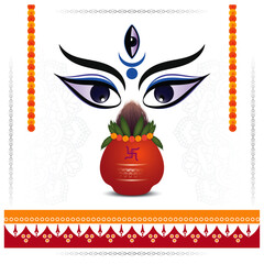 Halloween card with pumpkin skull vintage postage cartoon illustration