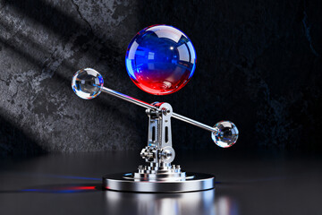 Globe on a Metal Armature