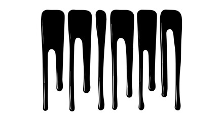 Black Dripping Paint Texture Design Background