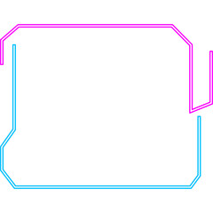 Neon Tech Futuristic Frame