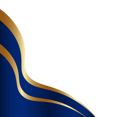 Elegant Blue and Gold Corner