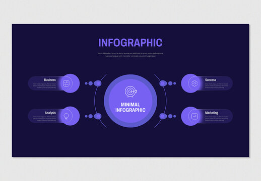 Minimal Business Process Infographic Template