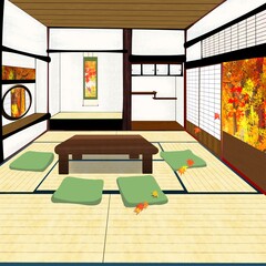 秋の和室