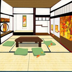 秋の和室
