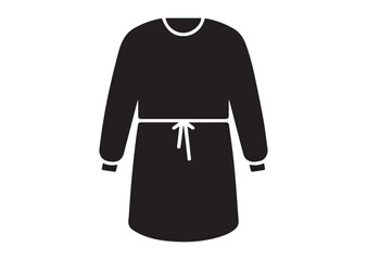 Medical gown with a cross Vector